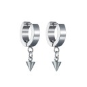 Boucles d'oreilles circulaires pour femmes avec pendentif H826 7