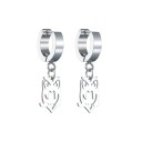 Boucles d'oreilles circulaires pour femmes avec pendentif H826 8