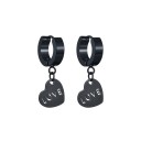 Boucles d'oreilles circulaires pour femmes avec pendentif H826 10