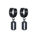 Boucles d'oreilles circulaires pour femmes avec pendentif H826 1