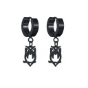 Boucles d'oreilles circulaires pour femmes avec pendentif H826 8
