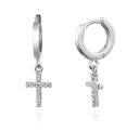 Boucles d'oreilles circulaires pour femmes avec pendentif R35 9