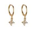 Boucles d'oreilles circulaires pour femmes avec pendentif R35 1