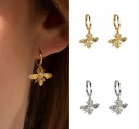 Boucles d'oreilles circulaires pour femmes avec pendentif R35 7