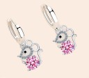 Boucles d'oreilles circulaires pour femmes avec souris 7