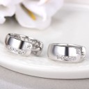 Boucles d'oreilles circulaires pour femmes avec zircon 5