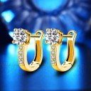 Boucles d'oreilles circulaires pour femmes C1071 4