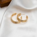 Boucles d'oreilles circulaires pour femmes G717 14