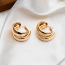 Boucles d'oreilles circulaires pour femmes G717 17