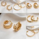 Boucles d'oreilles circulaires pour femmes G717 2