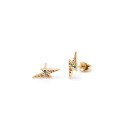 Boucles d'oreilles clous pour femmes éclair 1