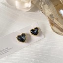 Boucles d'oreilles cœur pour femmes J204 9