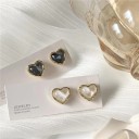 Boucles d'oreilles cœur pour femmes J204 1