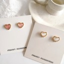 Boucles d'oreilles cœur pour femmes J204 4