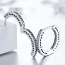 Boucles d'oreilles créoles pour femmes avec cœurs C1070 1