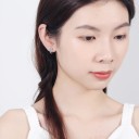 Boucles d'oreilles créoles pour femmes avec étoile G369 4