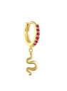 Boucles d'oreilles créoles pour femmes avec pendentif 8