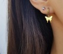 Boucles d'oreilles créoles pour femmes avec pendentif 1