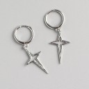 Boucles d'oreilles créoles pour femmes avec pendentif G237 19