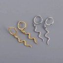 Boucles d'oreilles créoles pour femmes avec pendentif G237 4