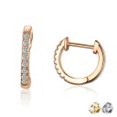 Boucles d'oreilles créoles pour femmes avec pierres 1