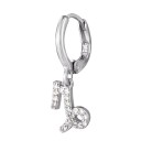 Boucles d'oreilles créoles pour femmes avec signe du zodiaque 6
