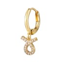 Boucles d'oreilles créoles pour femmes avec signe du zodiaque 10