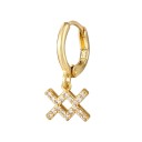 Boucles d'oreilles créoles pour femmes avec signe du zodiaque 1