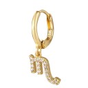 Boucles d'oreilles créoles pour femmes avec signe du zodiaque 9