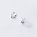 Boucles d'oreilles créoles pour femmes avec zircon 10