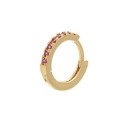 Boucles d'oreilles créoles pour femmes avec zircon 4