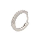 Boucles d'oreilles créoles pour femmes avec zircon 5