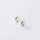 Boucles d'oreilles créoles pour femmes avec zircon 3