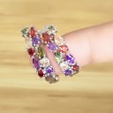 Boucles d'oreilles créoles pour femmes avec zircons G205 1
