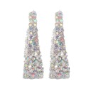 Boucles d'oreilles créoles pour femmes avec zircons G758 1