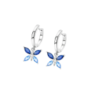 Boucles d'oreilles créoles pour femmes en argent 925 Bijoux fins originaux pour fêtes, mariages, anniversaires et port quotidien en argent sterling 3