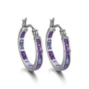 Boucles d'oreilles créoles pour femmes G1017 11