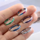 Boucles d'oreilles créoles pour femmes G1017 3