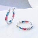 Boucles d'oreilles créoles pour femmes G1017 4