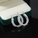 Boucles d'oreilles créoles pour femmes G1474 2
