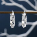 Boucles d'oreilles créoles pour femmes G1474 5