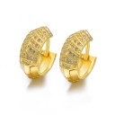 Boucles d'oreilles créoles pour femmes G1517 24