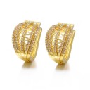 Boucles d'oreilles créoles pour femmes G1517 25