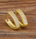 Boucles d'oreilles créoles pour femmes G1517 30