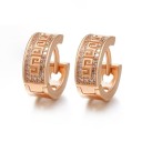 Boucles d'oreilles créoles pour femmes G1517 8