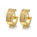 Boucles d'oreilles créoles pour femmes G1517 9