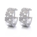 Boucles d'oreilles créoles pour femmes G1517 49