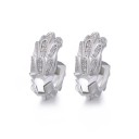 Boucles d'oreilles créoles pour femmes G1517 12