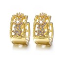 Boucles d'oreilles créoles pour femmes G1517 6