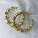 Boucles d'oreilles créoles pour femmes G309 3